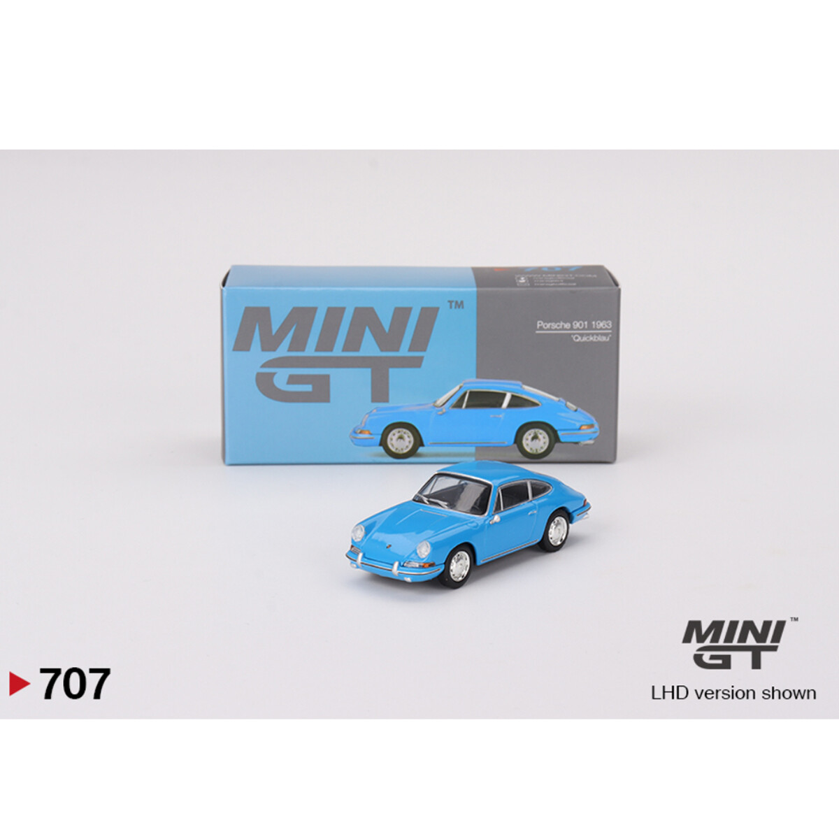 Mini GT 1/64 Porsche 901 1963 'Quickblau' MGT00707 - Thumbnail