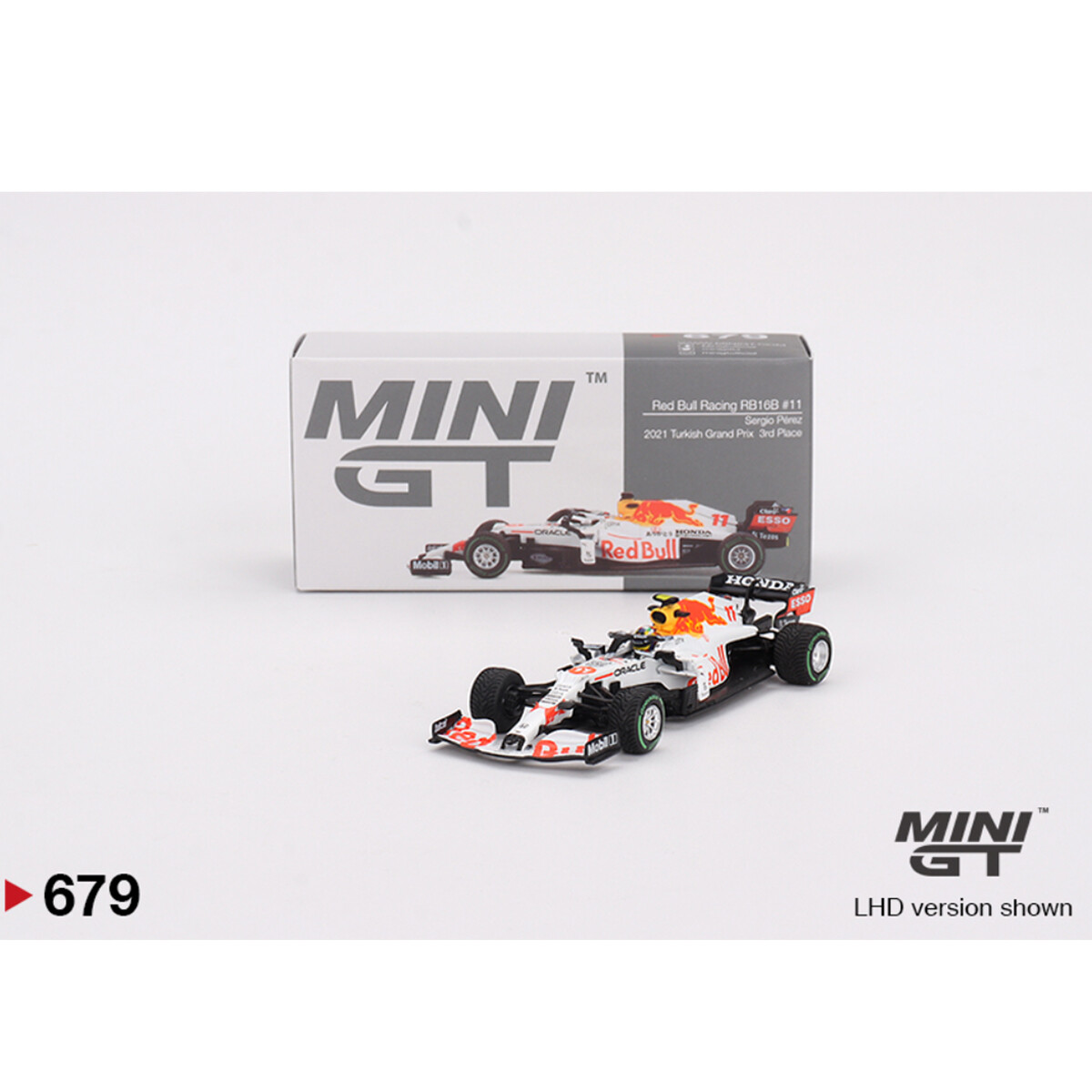 Mini GT 1/64 Red Bull RB16B #11 Sergio Pérez 2021 Turkish Grand Prix 3rd Place MGT00679 - Thumbnail