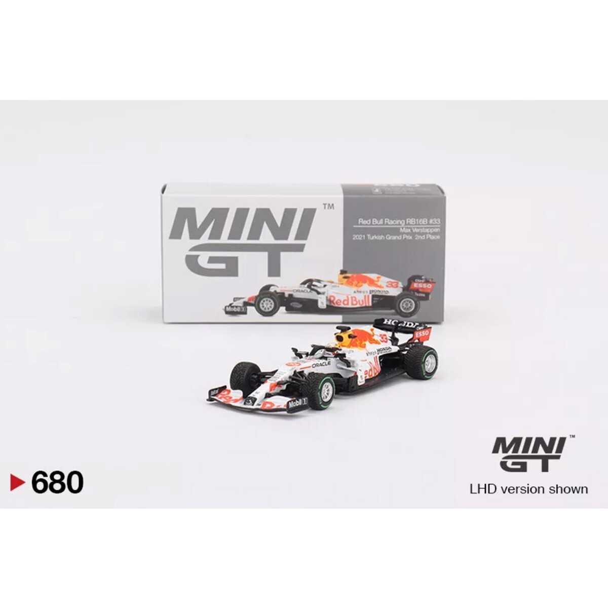 Mini GT 1/64 Red Bull RB16B Max Verstappen 2021 Turkish Grand Prix Place MGT00680 - Thumbnail