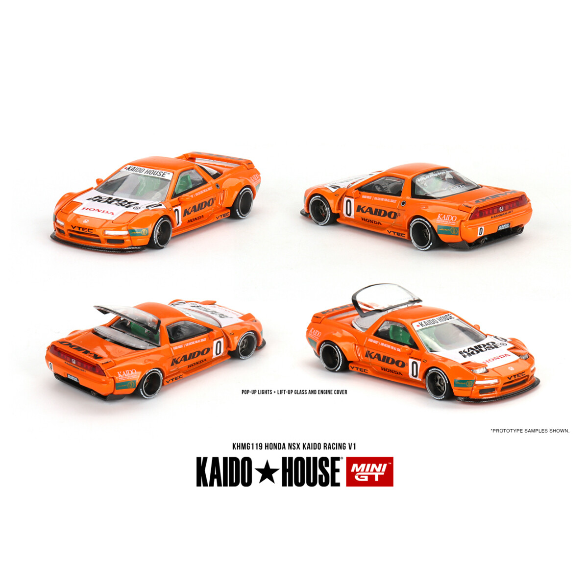 Mini GT KaidoHouse Honda NSX Kaido Racing V1 KHMG119 - Thumbnail