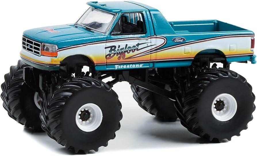 Greenlight 1:64 Kings of Crunch Series 12 Bigfoot #11 - 1993 Ford F-250 Monster Truck 49120-C - Thumbnail