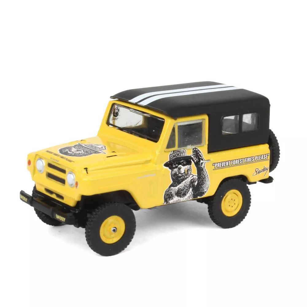 Greenlight 1:64 Smokey Bear Series 2 1965 Nissan Patrol “Prevent Forest Fires Please” 38040-B - Thumbnail