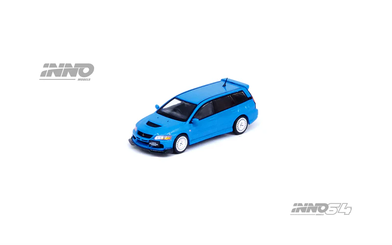 Inno 1/64 MITSUBISHI LANCER EVOLUTION IX WAGON BLUE IN64-EVO9W-BLU - Thumbnail