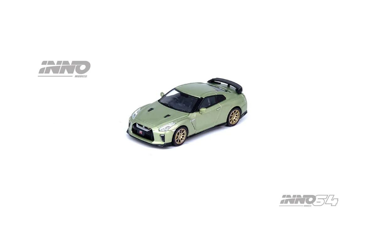 Inno 1/64 NISSAN GT-R (R35) Millennium Jade IN64-R35-MJADE - Thumbnail