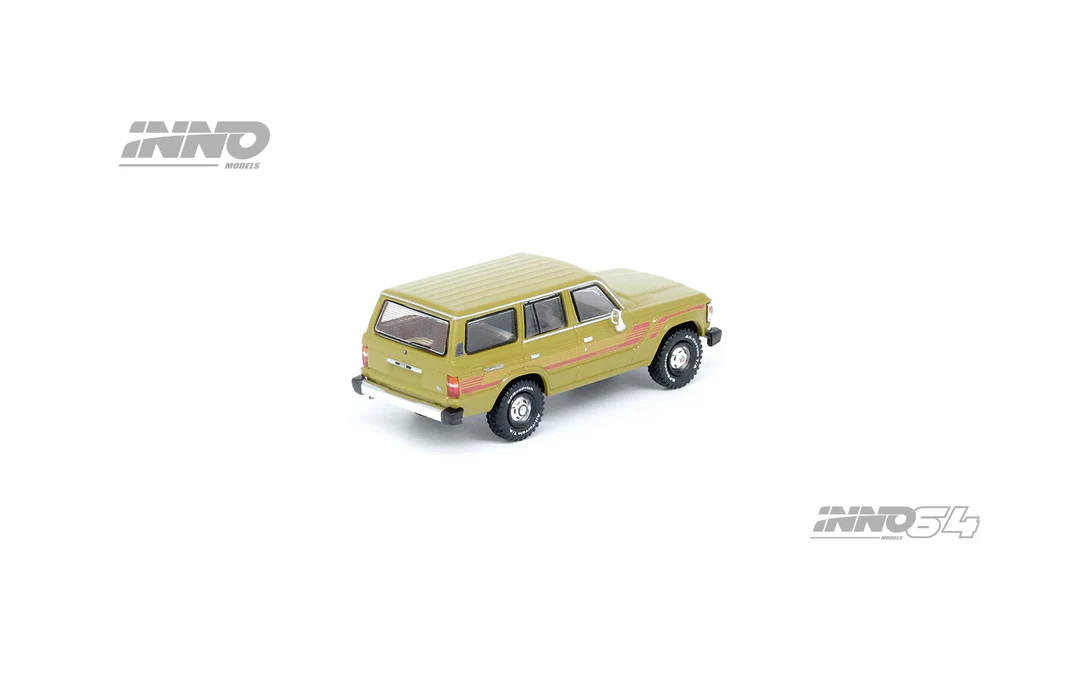 Inno 1/64 TOYOTA LAND CRUISER FJ60 Olive Green IN64-FJ60-OLGR - Thumbnail