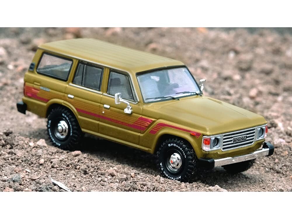 Inno 1/64 TOYOTA LAND CRUISER FJ60 Olive Green IN64-FJ60-OLGR - Thumbnail