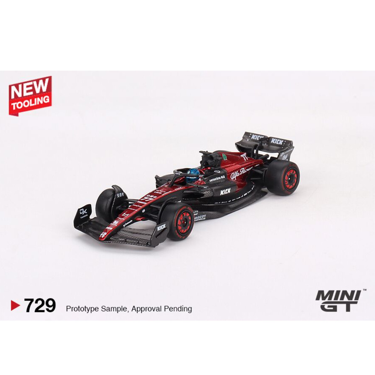 (ÖN SATIŞ) Mini GT 1/64 Alfa Romeo C43 #77 Valtteri Bottas 2023 F1 2023 Australian GP MGT00729 - Thumbnail