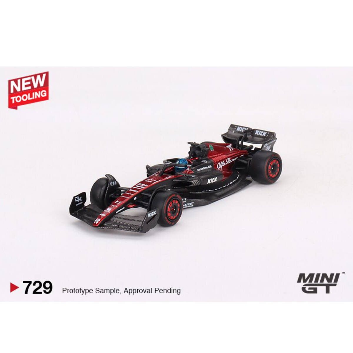 (ÖN SATIŞ) Mini GT 1/64 Alfa Romeo C43 #77 Valtteri Bottas 2023 F1 2023 Australian GP MGT00729