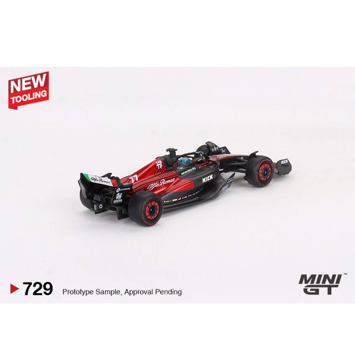 (ÖN SATIŞ) Mini GT 1/64 Alfa Romeo C43 #77 Valtteri Bottas 2023 F1 2023 Australian GP MGT00729