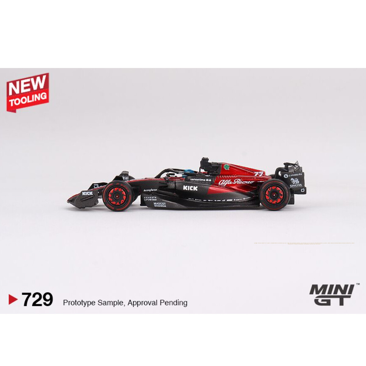 (ÖN SATIŞ) Mini GT 1/64 Alfa Romeo C43 #77 Valtteri Bottas 2023 F1 2023 Australian GP MGT00729 - Thumbnail