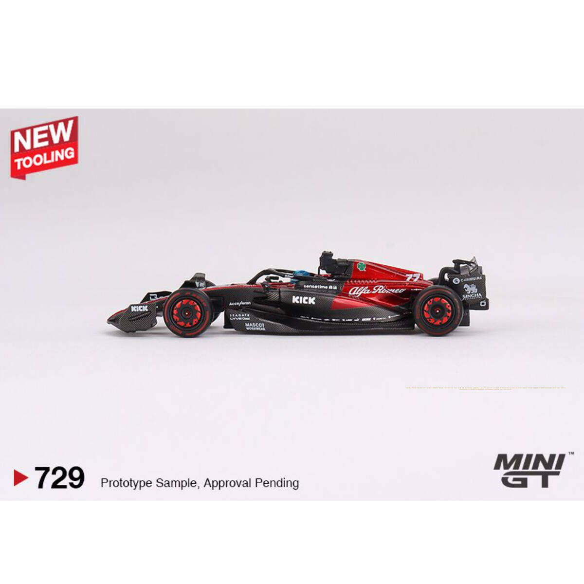 (ÖN SATIŞ) Mini GT 1/64 Alfa Romeo C43 #77 Valtteri Bottas 2023 F1 2023 Australian GP MGT00729