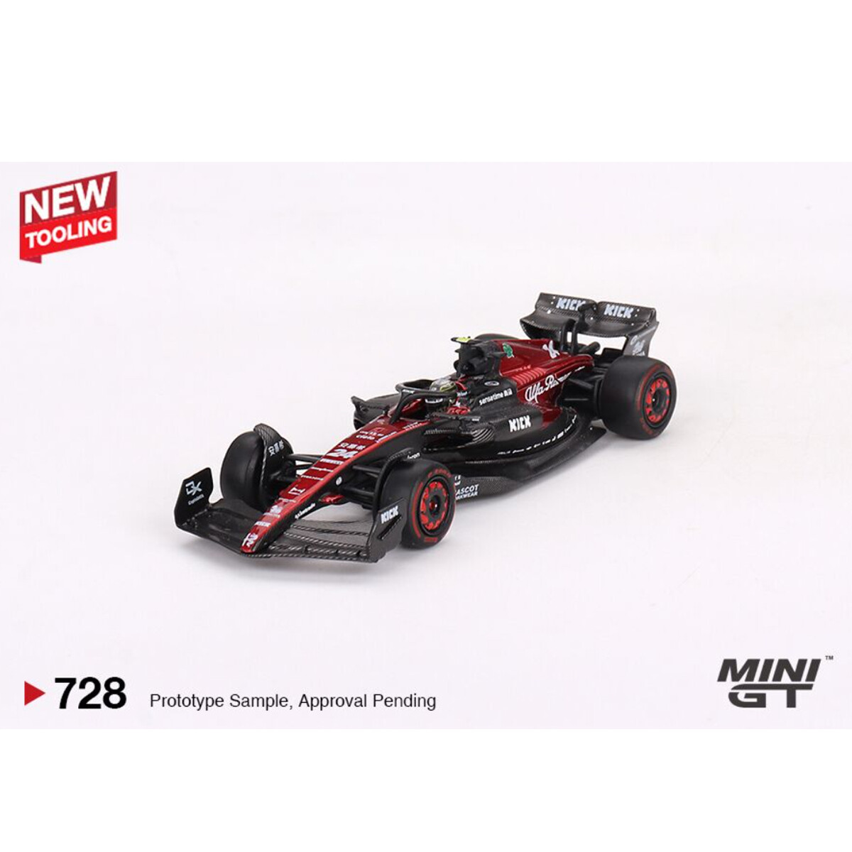 (ÖN SATIŞ) Mini GT 1/64 Alfa Romeo C43 Zhou Guanyu 2023 F1 Australian GP MGT00728 - Thumbnail