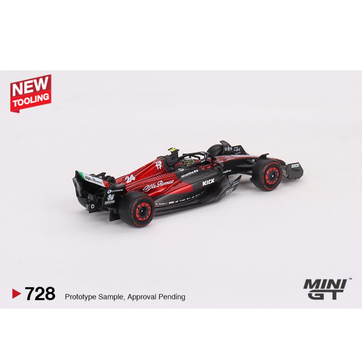 (ÖN SATIŞ) Mini GT 1/64 Alfa Romeo C43 Zhou Guanyu 2023 F1 Australian GP MGT00728 - Thumbnail