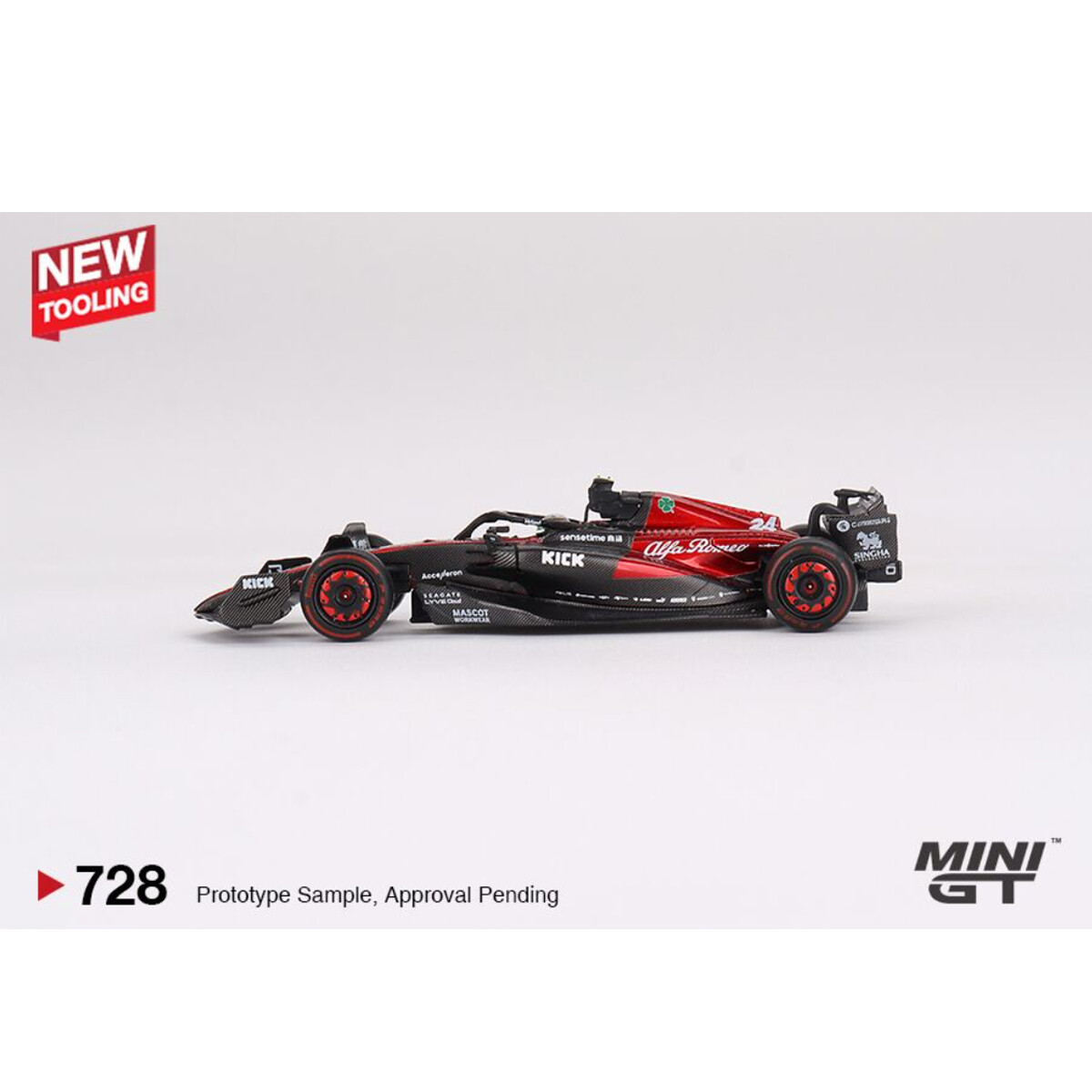 (ÖN SATIŞ) Mini GT 1/64 Alfa Romeo C43 Zhou Guanyu 2023 F1 Australian GP MGT00728 - Thumbnail