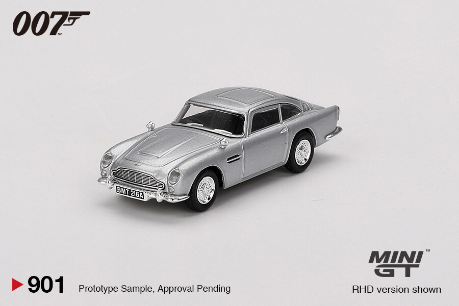 (ÖN SATIŞ) Mini GT 1/64 Aston Martin DB5 James Bond “Thunderball” / English Blister Paket MGT00901-007E - Thumbnail