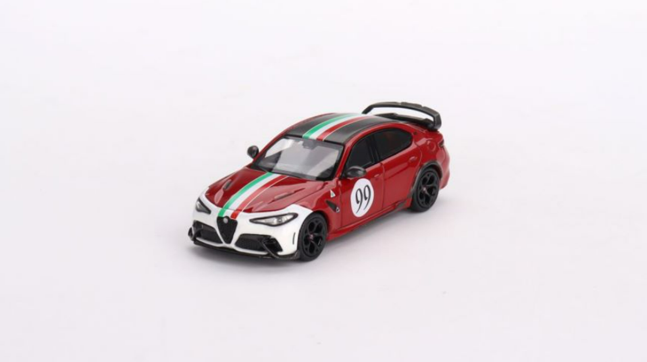 Mini GT 1/64 BBR Alfa Romeo Giulia GTAm Rosso GTA #99 Centro Stile Livery BBRDIE6412 - Thumbnail