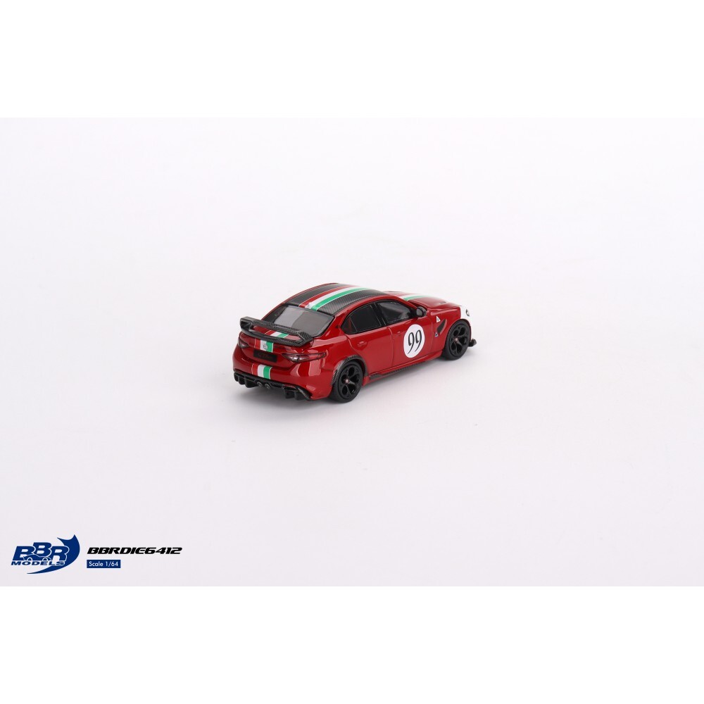 Mini GT 1/64 BBR Alfa Romeo Giulia GTAm Rosso GTA #99 Centro Stile Livery BBRDIE6412 - Thumbnail