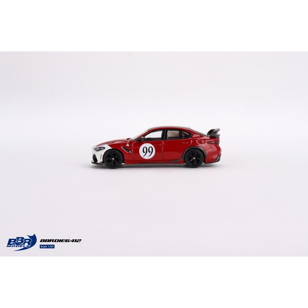 Mini GT 1/64 BBR Alfa Romeo Giulia GTAm Rosso GTA #99 Centro Stile Livery BBRDIE6412 - Thumbnail