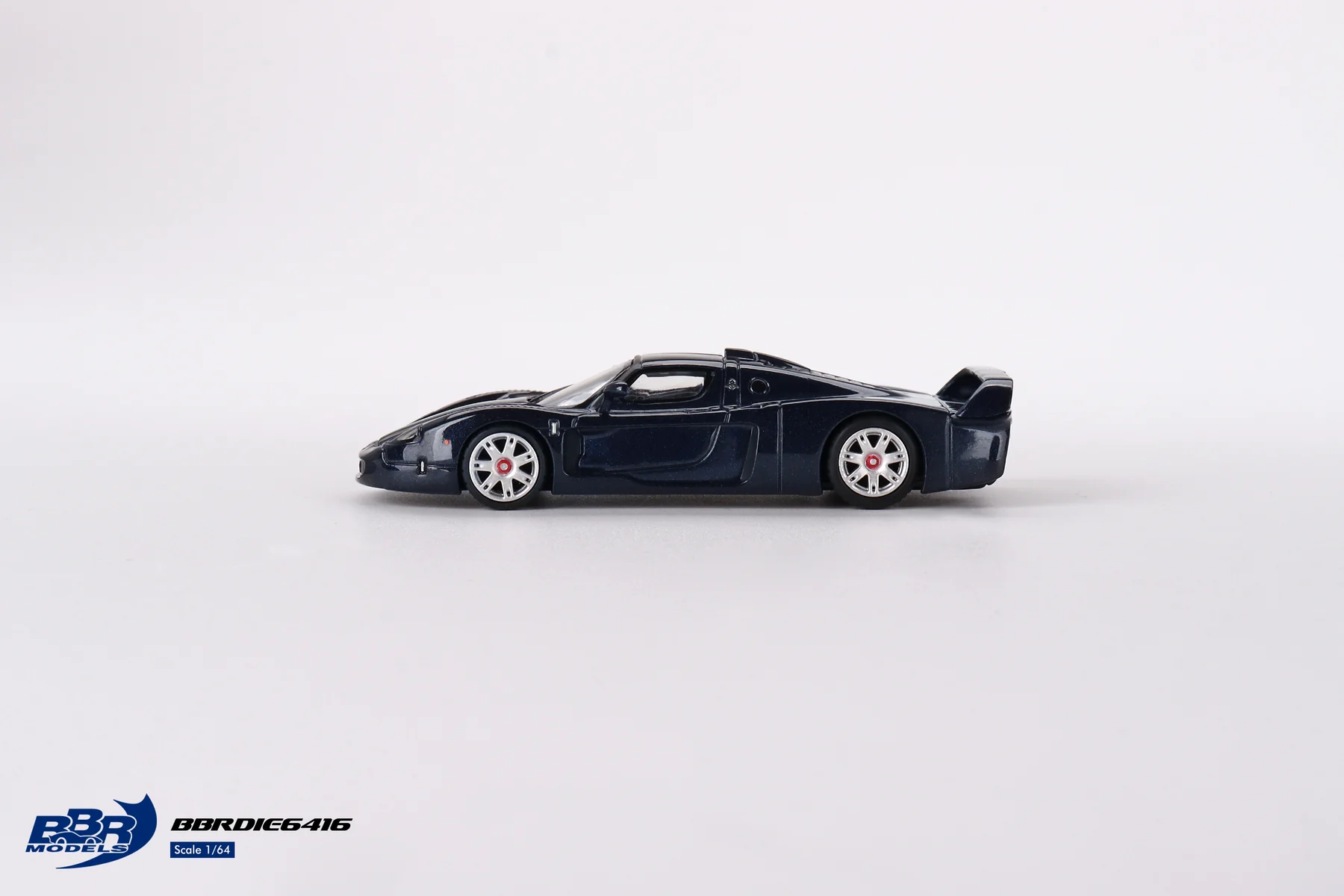 Mini GT 1/64 BBR Maserati MC12 Stradale Blue Metallic w/ Stripe BBRDIE6416 - Thumbnail