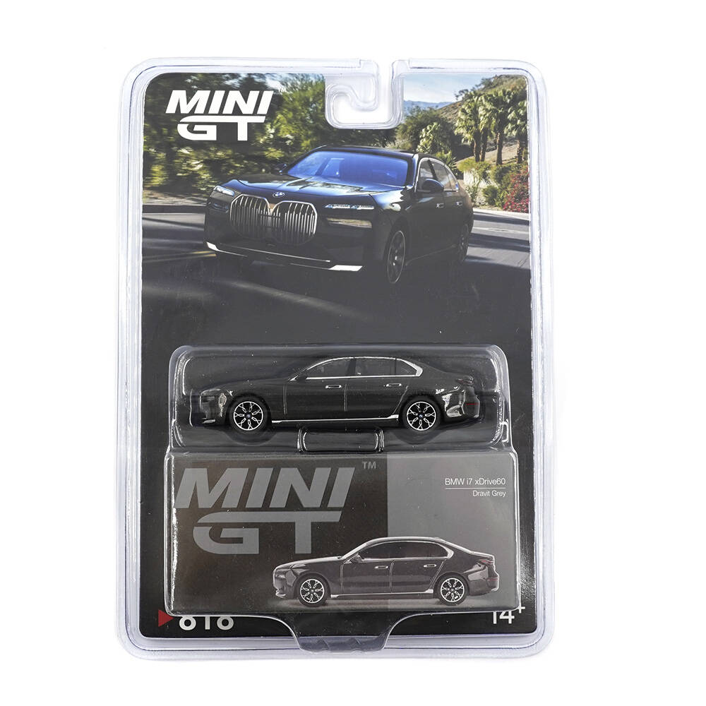 Mini GT 1/64 BMW i7 xDrive60 Dravit Grey - Blister Paket MGT00818-BL