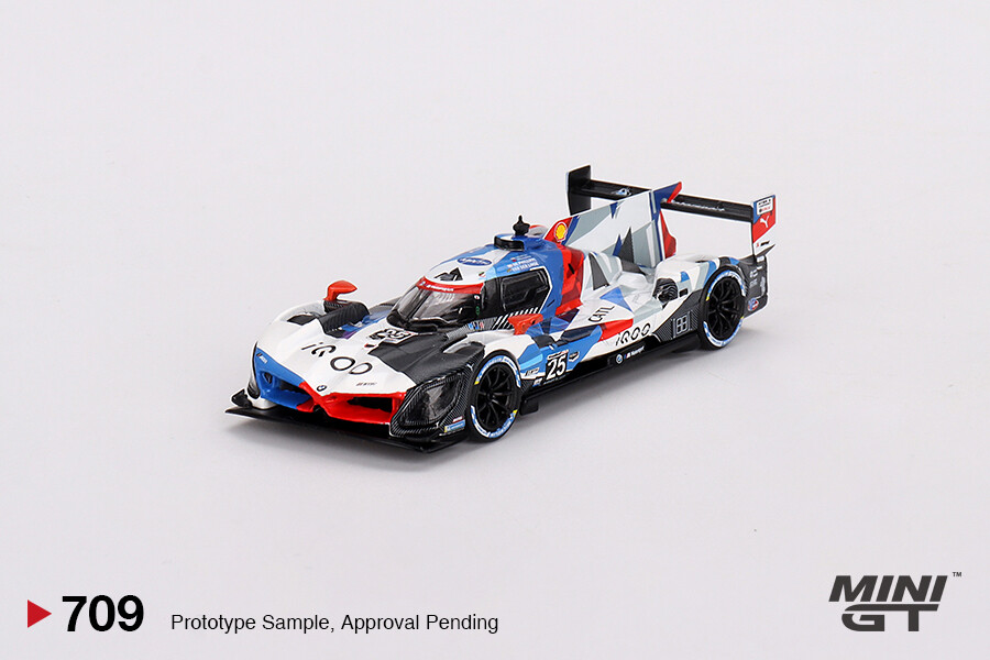 (ÖN SATIŞ) Mini GT 1/64 BMW M Hybrid V8 #25 BMW M Team RLL 2023 IMSA Sebring 12 Hrs 2nd Place MGT00709 - Thumbnail