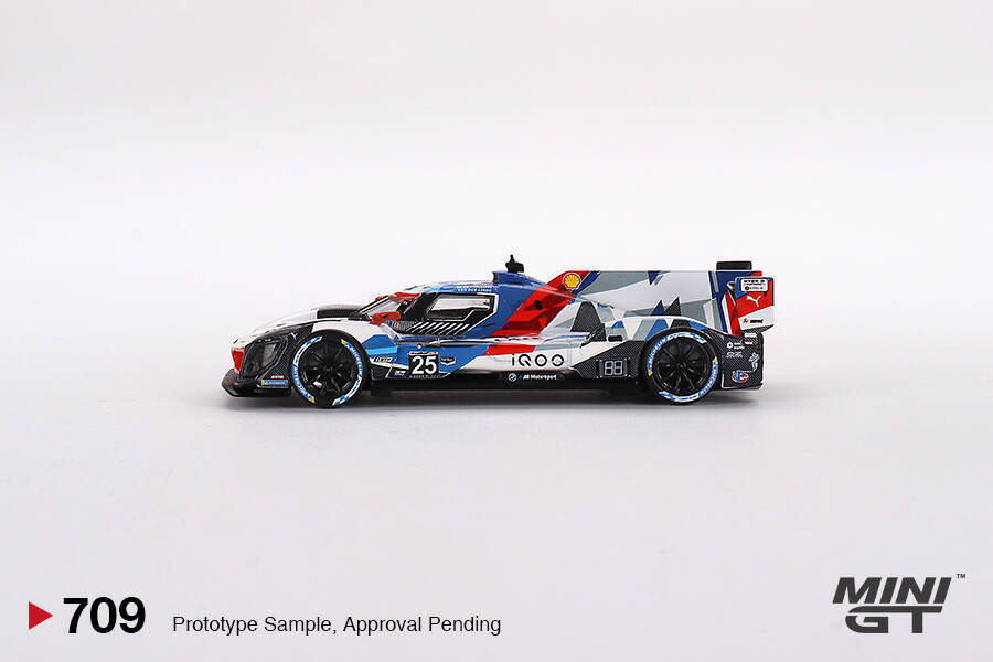 (ÖN SATIŞ) Mini GT 1/64 BMW M Hybrid V8 #25 BMW M Team RLL 2023 IMSA Sebring 12 Hrs 2nd Place MGT00709