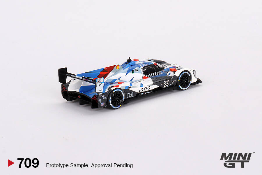 (ÖN SATIŞ) Mini GT 1/64 BMW M Hybrid V8 #25 BMW M Team RLL 2023 IMSA Sebring 12 Hrs 2nd Place MGT00709