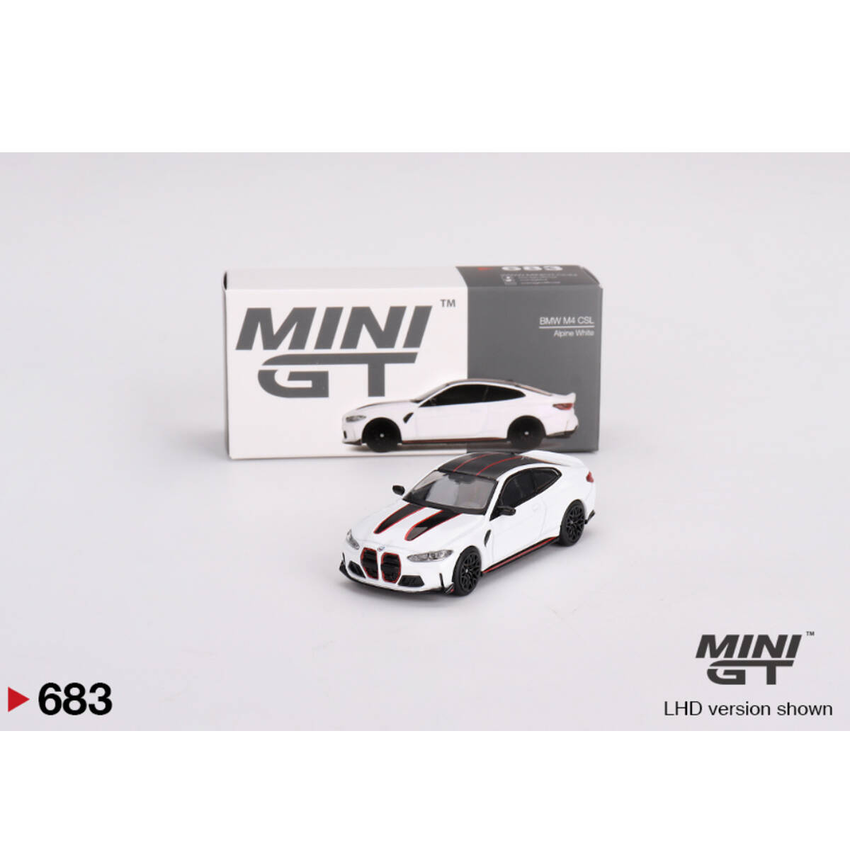 (ÖN SATIŞ) Mini GT 1/64 BMW M4 CSL Alpine White MGT00683