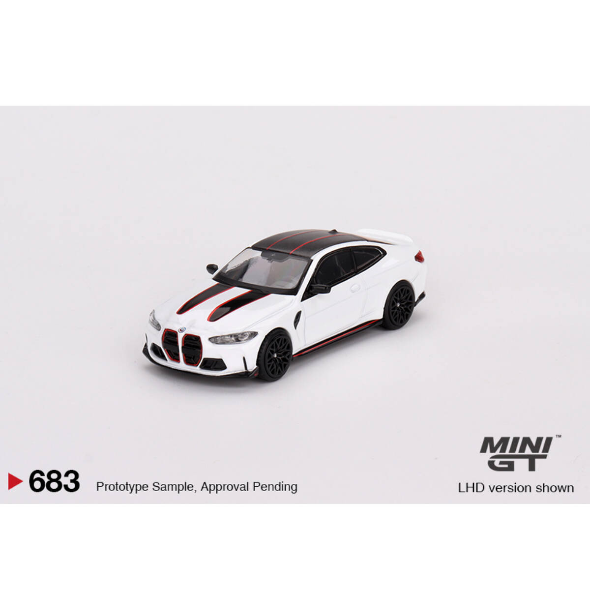 (ÖN SATIŞ) Mini GT 1/64 BMW M4 CSL Alpine White MGT00683