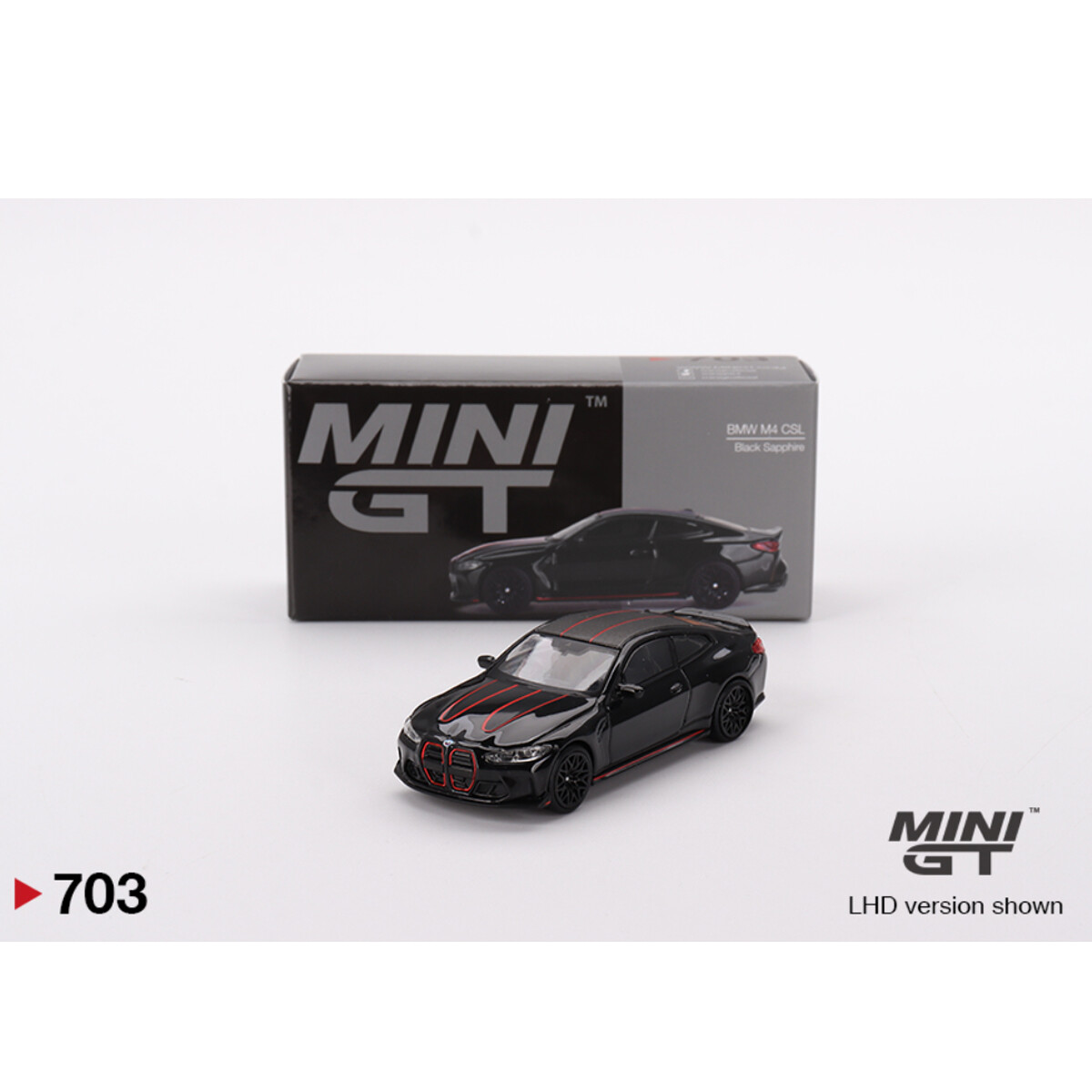 (ÖN SATIŞ) Mini GT 1/64 BMW M4 CSL Black Sapphire MGT00703 - Thumbnail