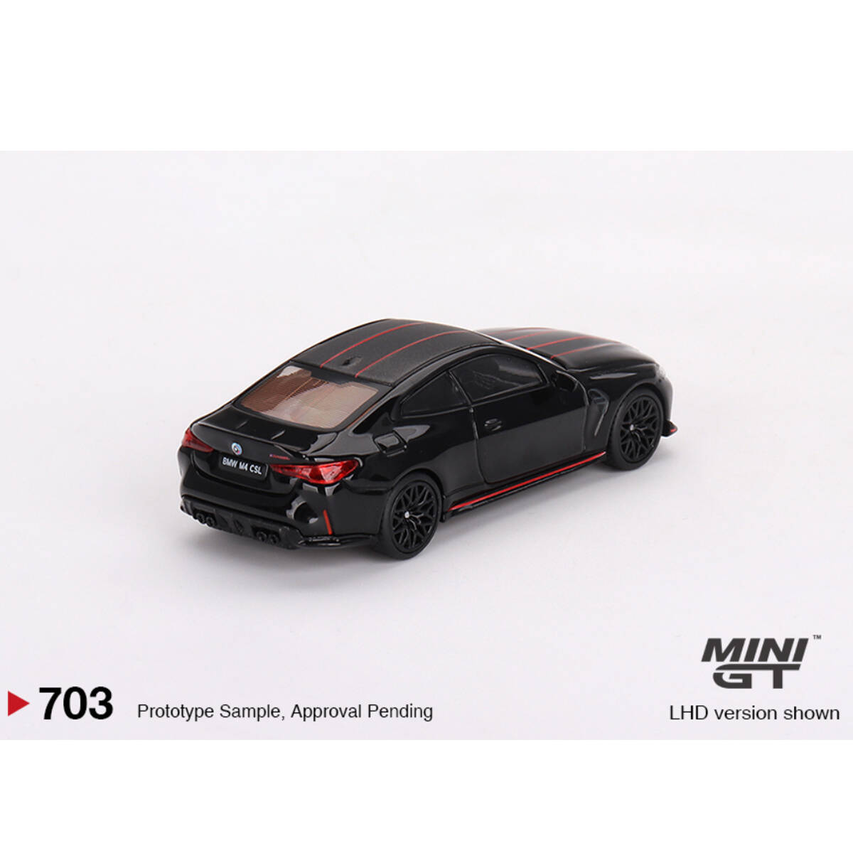 (ÖN SATIŞ) Mini GT 1/64 BMW M4 CSL Black Sapphire MGT00703