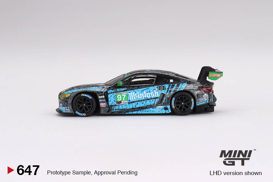 Mini GT 1/64 BMW M4 GT3 Turner Motorsport IMSA 2023 Laguna Seca GTD 2nd Place MGT00647