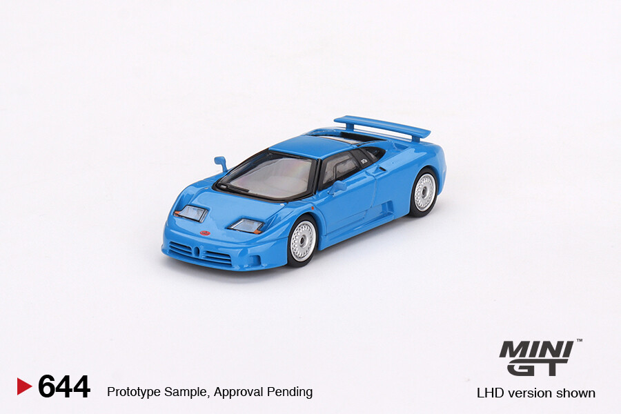 Mini GT 1/64 Bugatti EB110 GT Blue Bugatti MGT00644 - Thumbnail