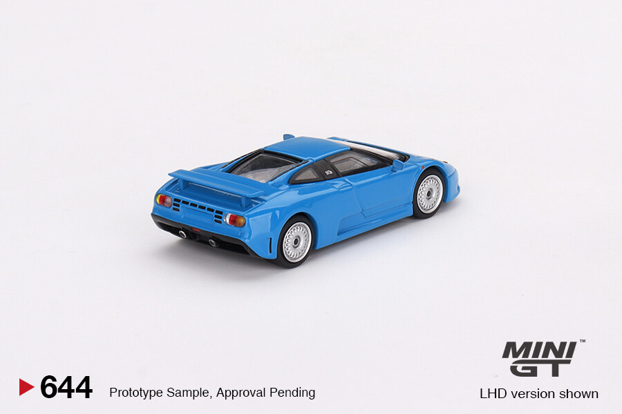 Mini GT 1/64 Bugatti EB110 GT Blue Bugatti MGT00644 - Thumbnail