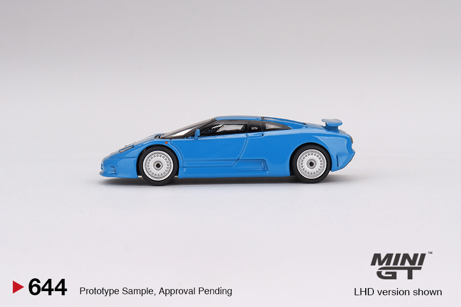 Mini GT 1/64 Bugatti EB110 GT Blue Bugatti MGT00644 - Thumbnail