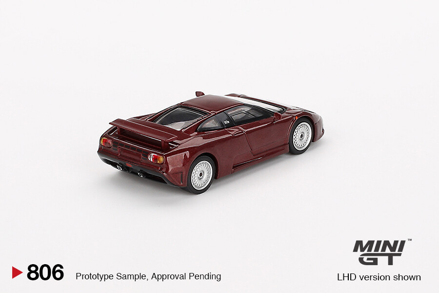 Mini GT 1/64 Bugatti EB110 GT Dark Red Metallic MGT00806 - Thumbnail