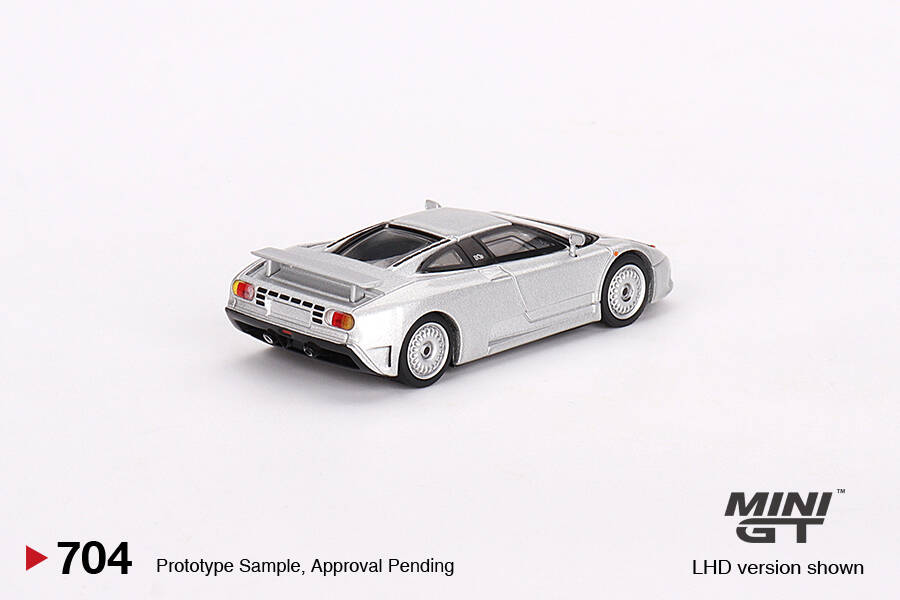 Mini GT 1/64 Bugatti EB110 GT Grigio Chiaro MGT00704