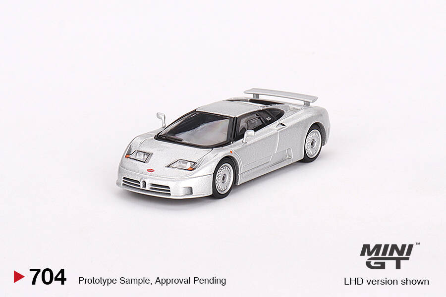 Mini GT 1/64 Bugatti EB110 GT Grigio Chiaro MGT00704