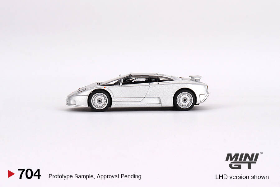 Mini GT 1/64 Bugatti EB110 GT Grigio Chiaro MGT00704