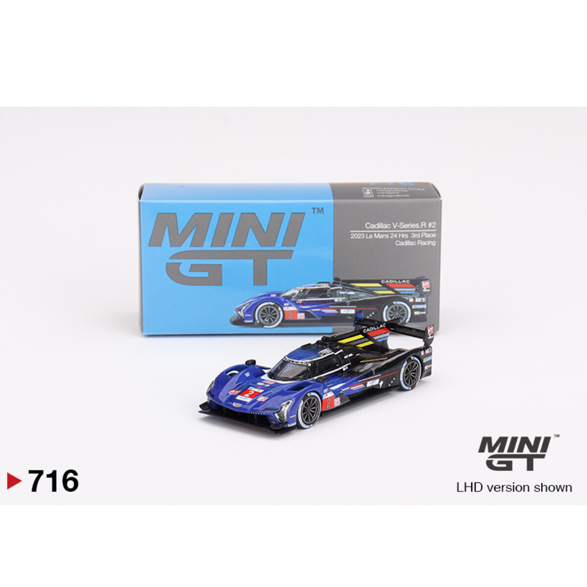 (ÖN SATIŞ) Mini GT 1/64 Cadillac V-Series.R Cadillac Racing 2023 Le Mans 24 Hrs 3rd Place MGT00716 - Thumbnail