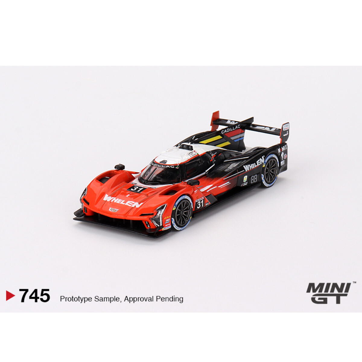 (ÖN SATIŞ) Mini GT 1/64 Cadillac V-Series.R Whelen Engineering Cadillac Racing 2023 IMSA Sebring 12 Hrs Winner MGT00745 - Thumbnail