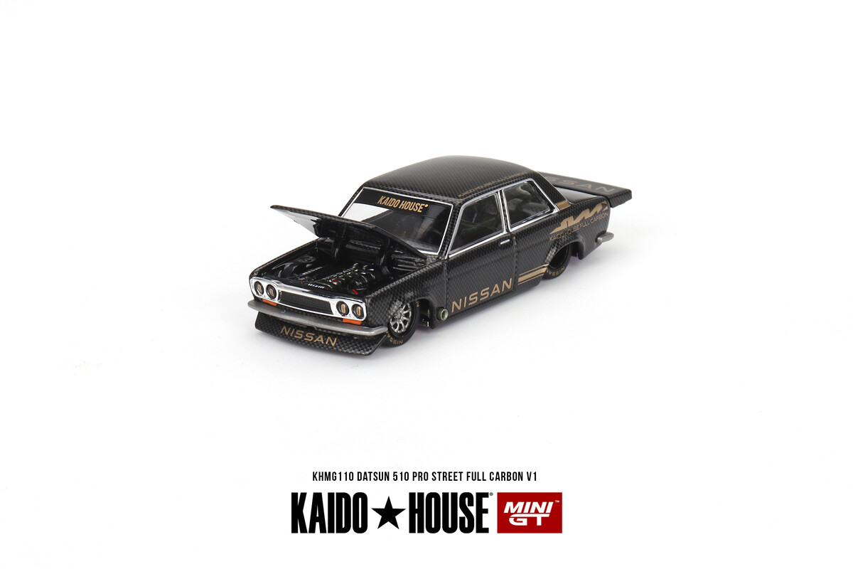 Mini GT 1/64 Datsun 510 Pro Street Full Carbon V1 KHMG110 - Thumbnail