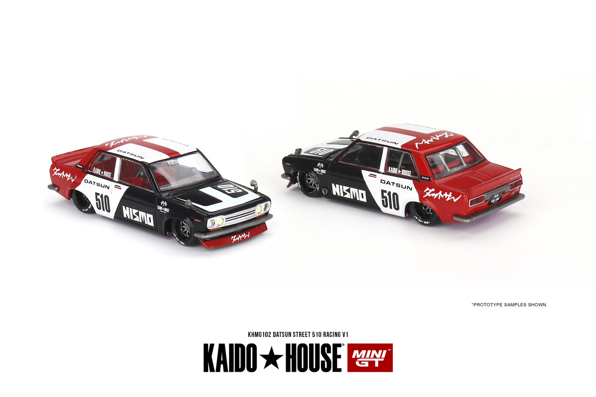 Mini GT 1/64 Datsun Street 510 Racing V1 KHMG102 - Thumbnail