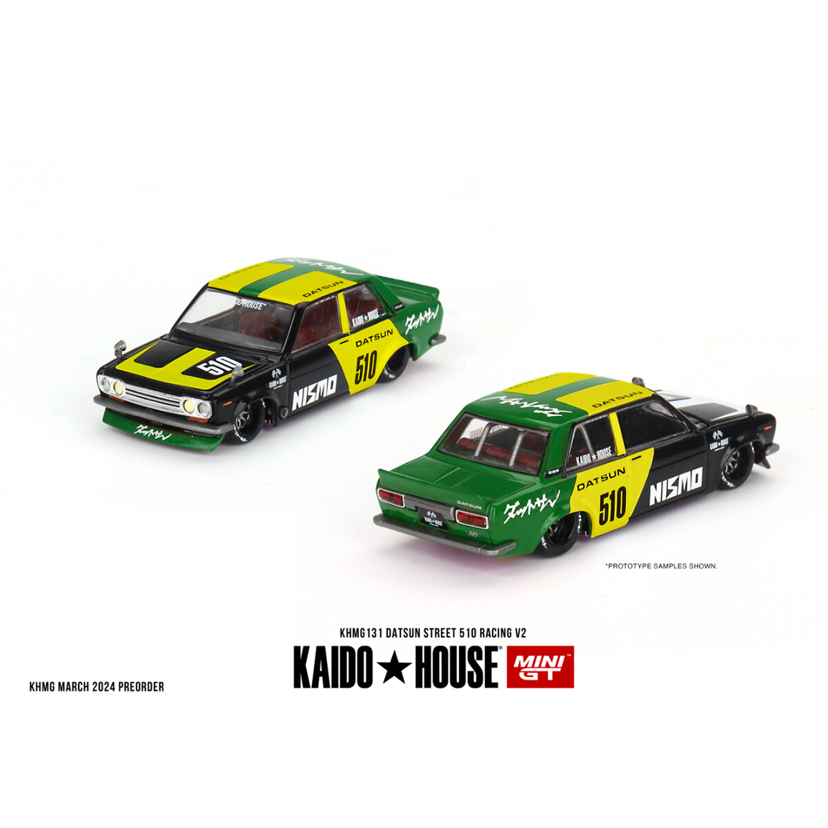 (ÖN SATIŞ) Mini GT 1/64 Datsun Street 510 Racing V2 KHMG131 - Thumbnail