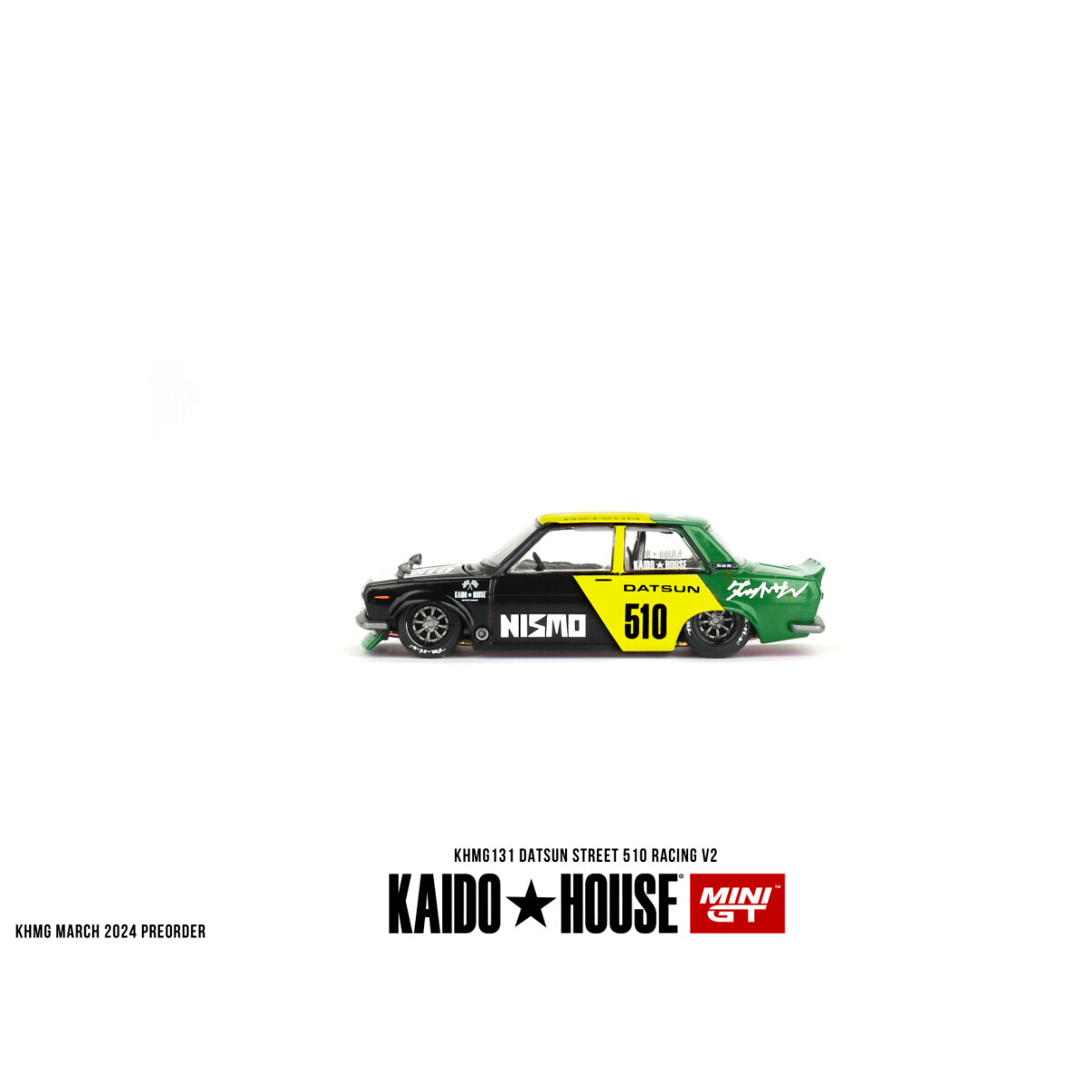 (ÖN SATIŞ) Mini GT 1/64 Datsun Street 510 Racing V2 KHMG131 - Thumbnail