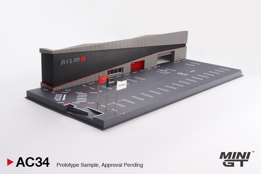 (ÖN SATIŞ) Mini GT 1/64 Diorama: NISSAN MOTORSPORTS & CUSTOMIZING CO.,LTD. NISMO OPERATION MGTAC34 - Thumbnail