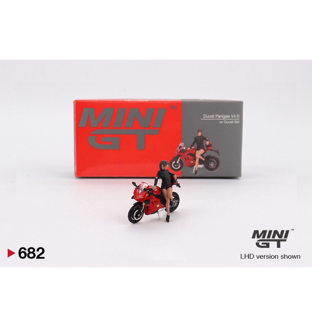 (ÖN SATIŞ) Mini GT 1/64 Ducati Panigale V4 S w/ Ducati Girl MGT00682 - Thumbnail