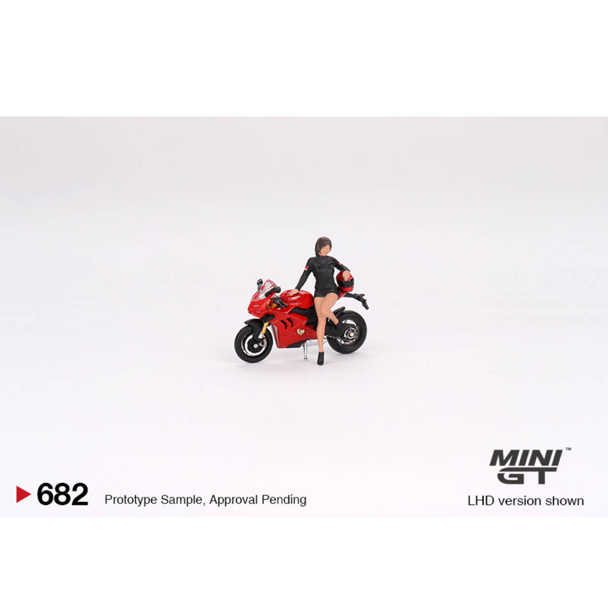 (ÖN SATIŞ) Mini GT 1/64 Ducati Panigale V4 S w/ Ducati Girl MGT00682