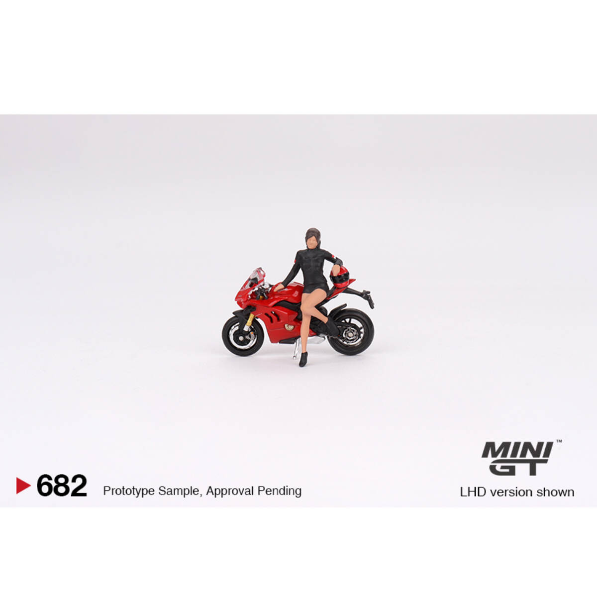 (ÖN SATIŞ) Mini GT 1/64 Ducati Panigale V4 S w/ Ducati Girl MGT00682