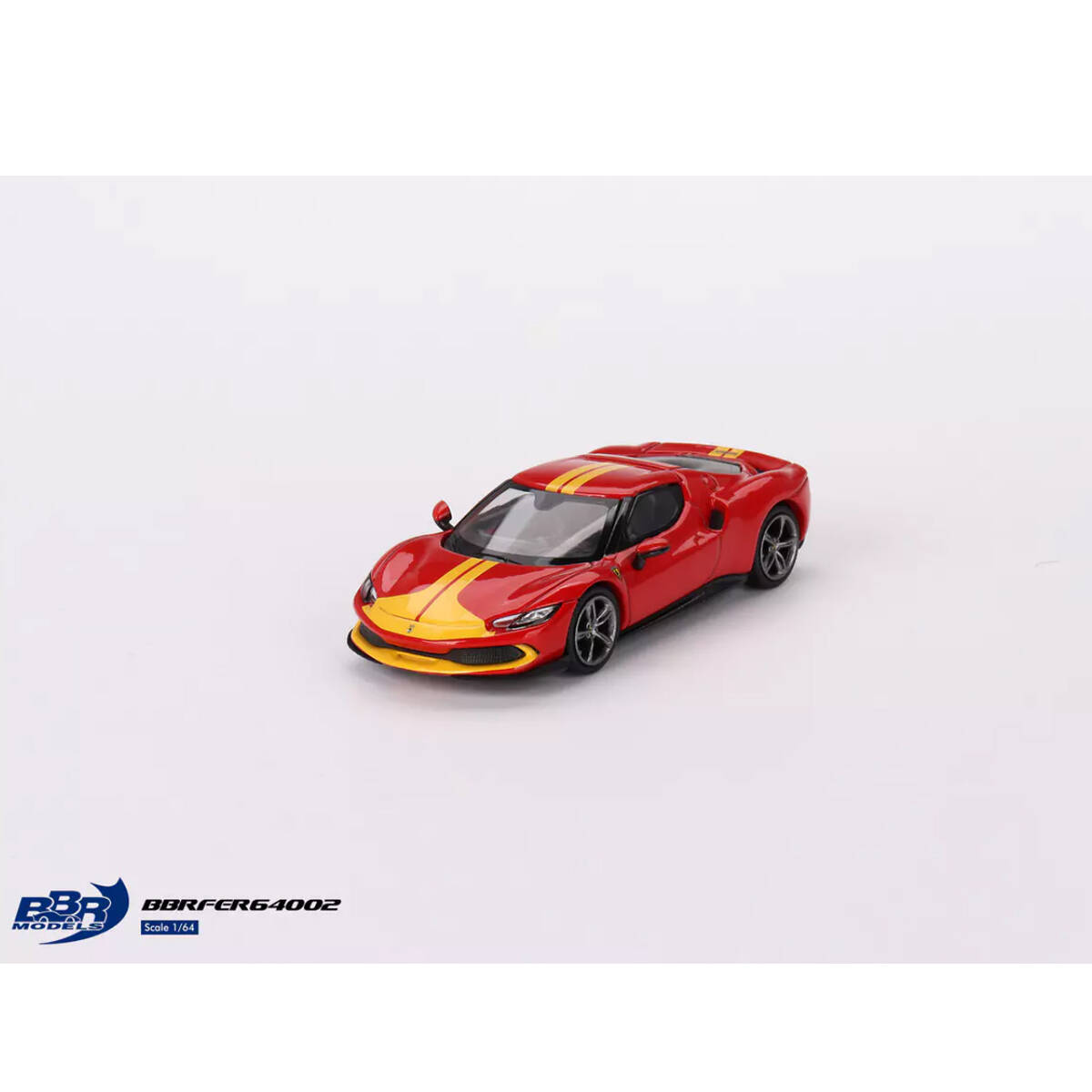 (ÖN SATIŞ) Mini GT 1/64 Ferrari 296 GTB Assetto Fiorano Rosso Corsa BBRFER64002